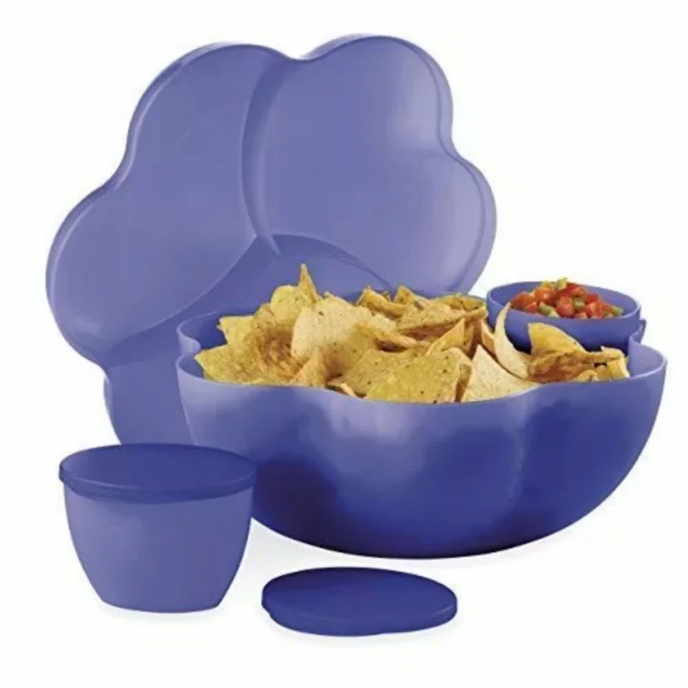 Tupperware Chip ‘n Dip bowl set